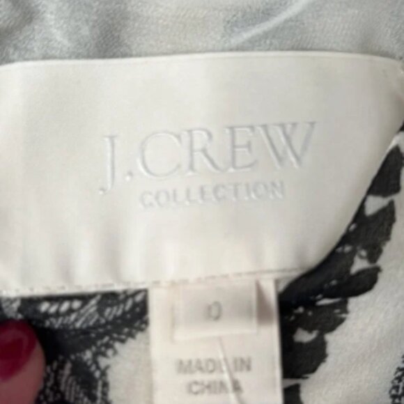 NWT J. Crew Collection Chiffon Toile Blouse, 0 - Picture 3 of 6